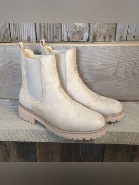 Vodvob Chelsea Boots Fashion Slip On Booties Women's Size 10